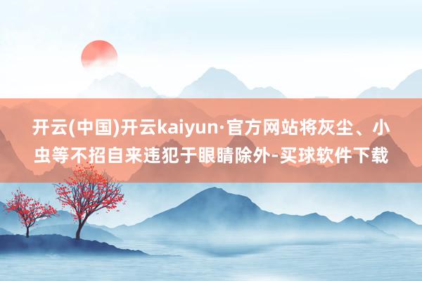 开云(中国)开云kaiyun·官方网站将灰尘、小虫等不招自来违犯于眼睛除外-买球软件下载