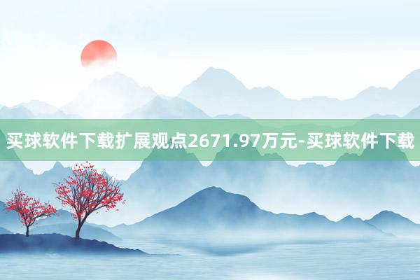 买球软件下载扩展观点2671.97万元-买球软件下载