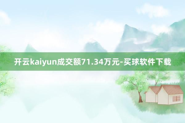 开云kaiyun成交额71.34万元-买球软件下载